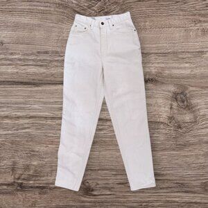 Vintage 1994 Levi’s 521 Tapered Leg Rigid Denim Off-White High Waist Jeans 10